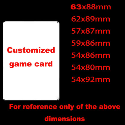 Customized Game Cards Foil/RegularDIY Design Personalized Cards for Any Game Card/Sports Card/Star Card Any Picture