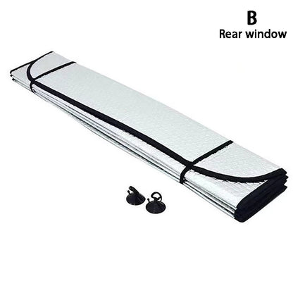 Car Front Window Sunshade UV Protection Shade Sun Protector Windshield Visor Cover Auto Curtain Sunshade Access（folded shipping）