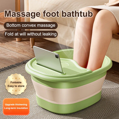 1Pcs Foldable Home Foot Bath Bucket Portable Foot Soak Foot Tub Massage Foot Wash Leisure Health Bucket Foot Bath Basin