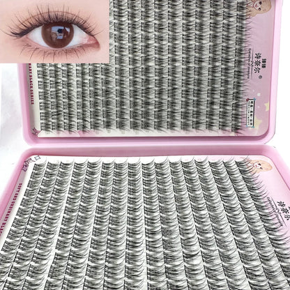 Big Capacity 32 Rows Self Grafting Mermaid Styled Sectioned False Eyelashes For Personal Fashionable Diy Use