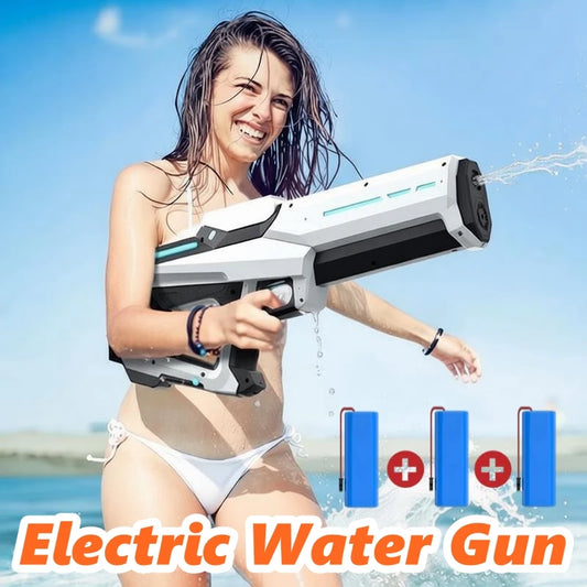 Electric Water Gun Toy for Adults Powerful Automatic Suction Water Blaster Summer Gift Beach Pool Garden Game Outdoor Fun Toy