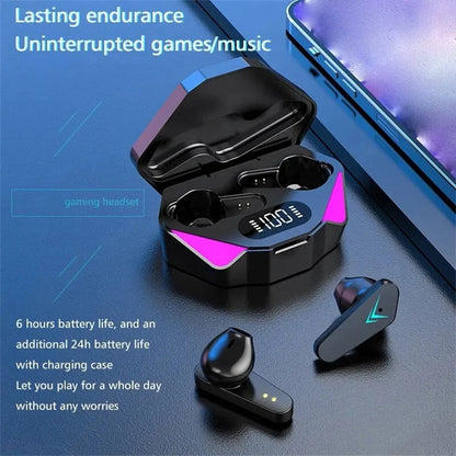 Fashion Bluetooth Earphones Wireless Headset with Microphone for Sports Running And Gym Game Headphones