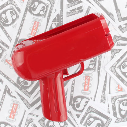 Banknote gun game toys Pistol Party Golden Money Gun Party toys Games Cash Funny toys Wedding Golden Money gun celebrate toy