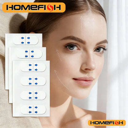 80pcs Invisible V Face Lifting Patches Facial Slimming Firming Stickers for Forehead, Neck & Chin