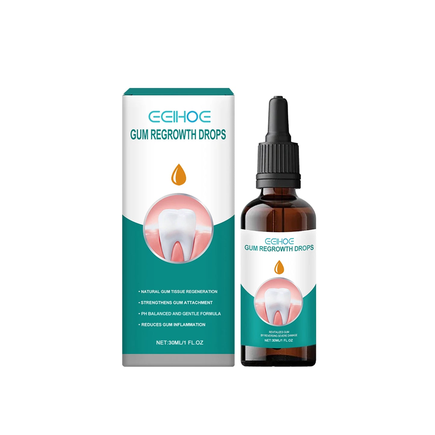 Gingival repair drops Quickly Repair of Cavities Caries Teeth Whiten Remove Yellow Plaque Stains Relieve Gums Decay Toothpaste