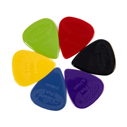 10pcs Alice Guitar Pick Non-slip Pick Nylon With Raised Surface Alice Guitar Finger Piece Non-slip Black And White Nylon Tuner