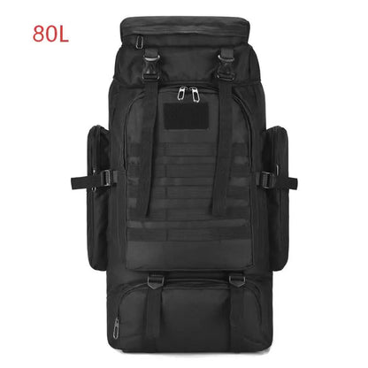 Homefish 80L/100L Large Mountaineering Backpack Outdoor Climbing Bag Tactical Rucksack Hiking Camping Travel Backpack