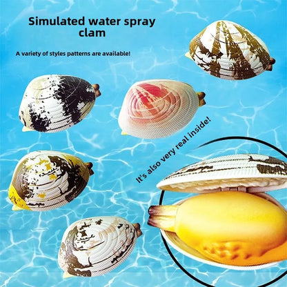 Simulated Water Spraying Clam Toy Prank Toy Water Simulation Shell Toy Children's Mini Water Gun Summer Playing for Boy