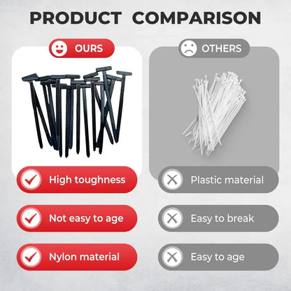 500PCS Nylon Cable Zip Self-Locking Heavy Duty Zip Ties Indoor & Outdoor General Purpose Cable Tie Buckles Releasable UV Resista