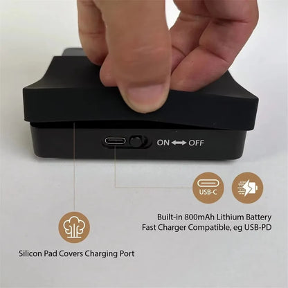 Coffee Scale Nano Coffee Scale with Timer Espresso Scale with Auto Peel Touch Sensor and Silicone Lid