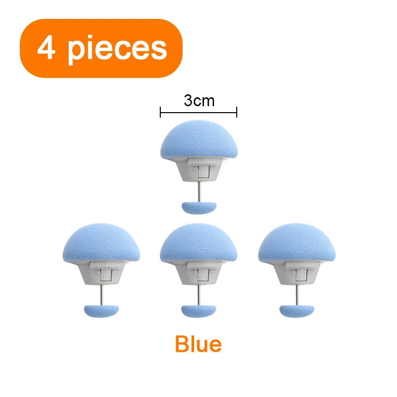 Mushroom Quilt Holder Macaron Non-slip Quilt Blanket Clip One Key To Unlock Blankets Cover Fastener Clip Holder Bed Sheet