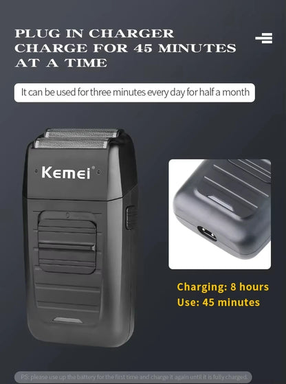 Kemei Professional Electric Hair Clippers USB Rechargeable Barber Trimmer Men's Electric Shaver Clippers KM-2299 KM-1102 Kit