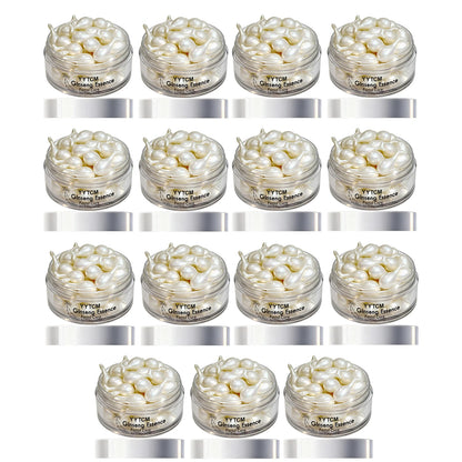 Ginseng Essence Capsules, Moisturizing and Firming Essence Serum, Contains Squalane, Niacinamide, Vitamin E, Retinol, Deep Hydration (0.34Gx30 Capsules)/Bottle-1 Bottle