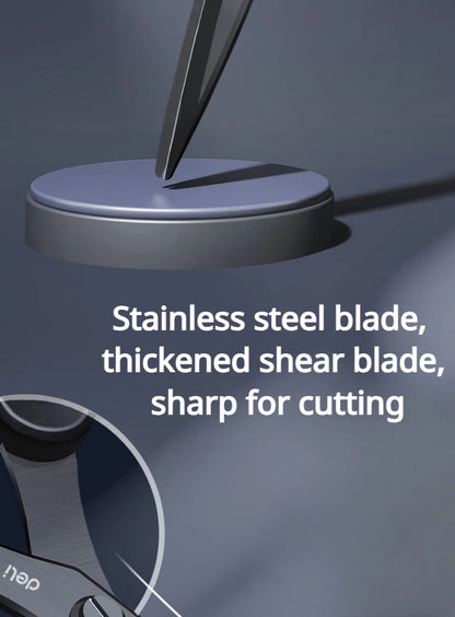 1/2Pcs 210/175mm Black Stainless Steel Scissors Business Office Stationery Home Tailor Shears Kitchen Knife Cutter Cutting