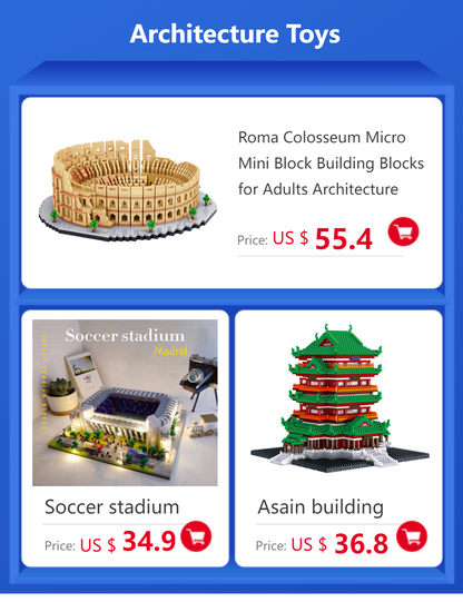 Big Ben Micro Mini Building Blocks Crafted Replica, Leisure and Entertainment Toys Construction Bricks Decoration Party Gift