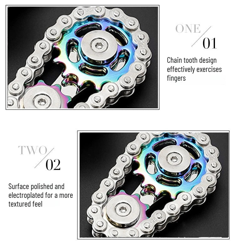 Metal Fidget Spinner Office Desk Toy Stress Relief Gears Hand Spinner for Adults desk decoration home decor Relieve stress relax