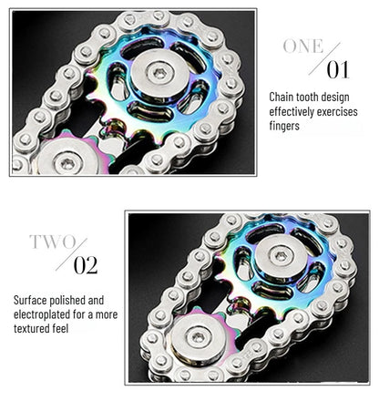 Metal Fidget Spinner Office Desk Toy Stress Relief Gears Hand Spinner for Adults desk decoration home decor Relieve stress relax