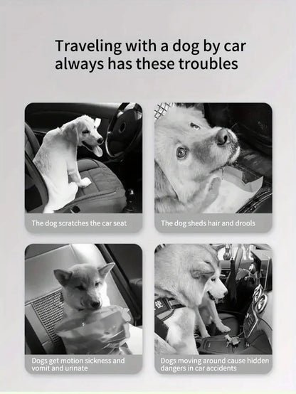 Durable Polyester Auto Trunk Mat for Pets - Non-Slip, Scratch-Resistant, Easy-Clean Mat for SUVs and Cars, Pet Safety Mat