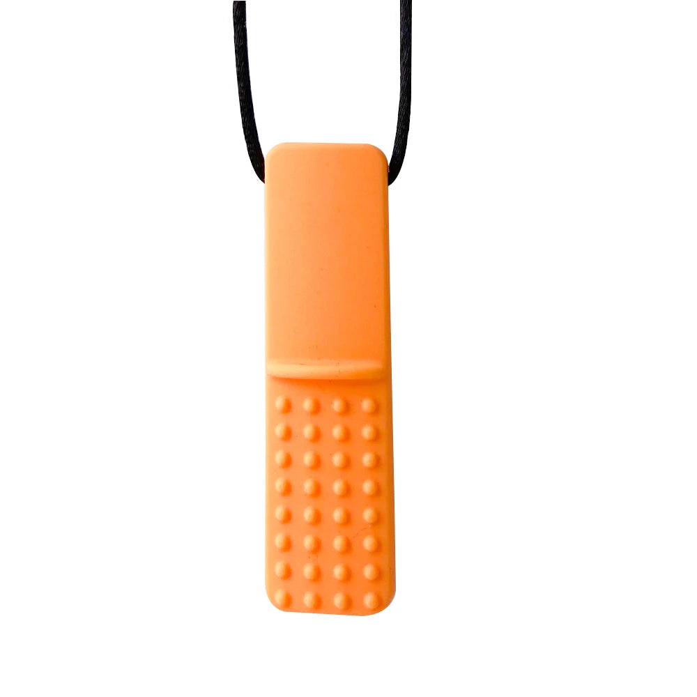 1pcs Silicone Teether Kids Chew Necklace Sensory Chewy Pendant Oral Motor Toys Therapy Tools for Autism ADHD Children's Goods
