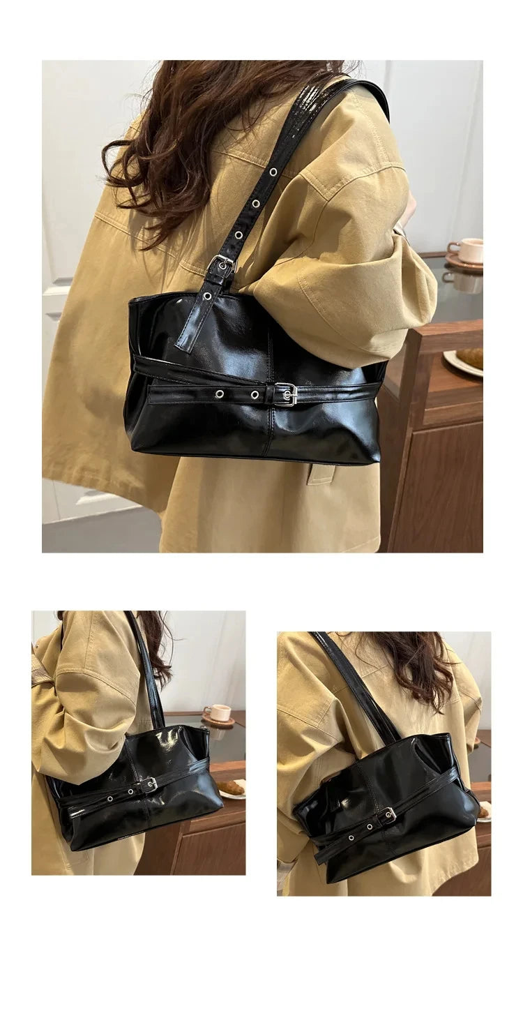 Fashionable Medium Size Versatile Tote Handbag for Daily Use Ethnic Style Synthetic Leather and Canvas Bag