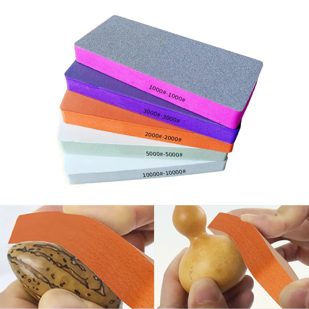 1Pcs Polishing Sponge Block 1000/2000/3000/5000/10000 Grit Dual-sided Wall Grinding Sponge Sand Block Sandpaper Sand Brick