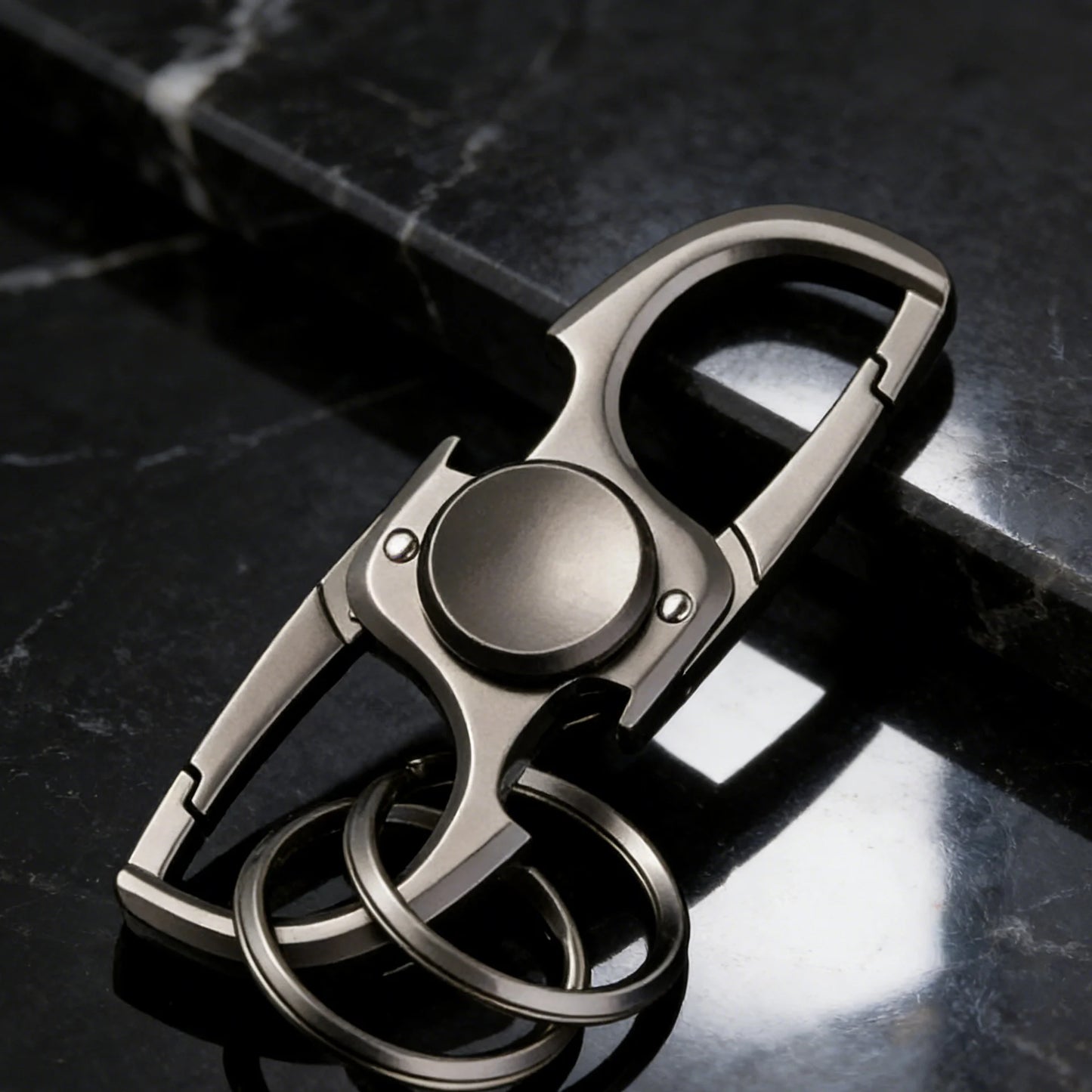 Fingertip Spinner Toy Desktop Stress Relief Anti-Anxiety Toy Metal Fidget Toy Ketchain Bottle Opener EDC Adult Kids Gift