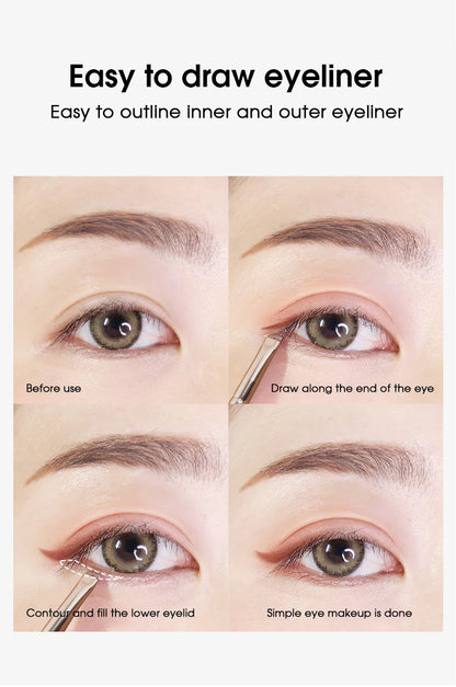 Eyeliner brush eyebrow brush do not eat powder easy overhand blade flat head brush circular arc brush eye repair makeup brush