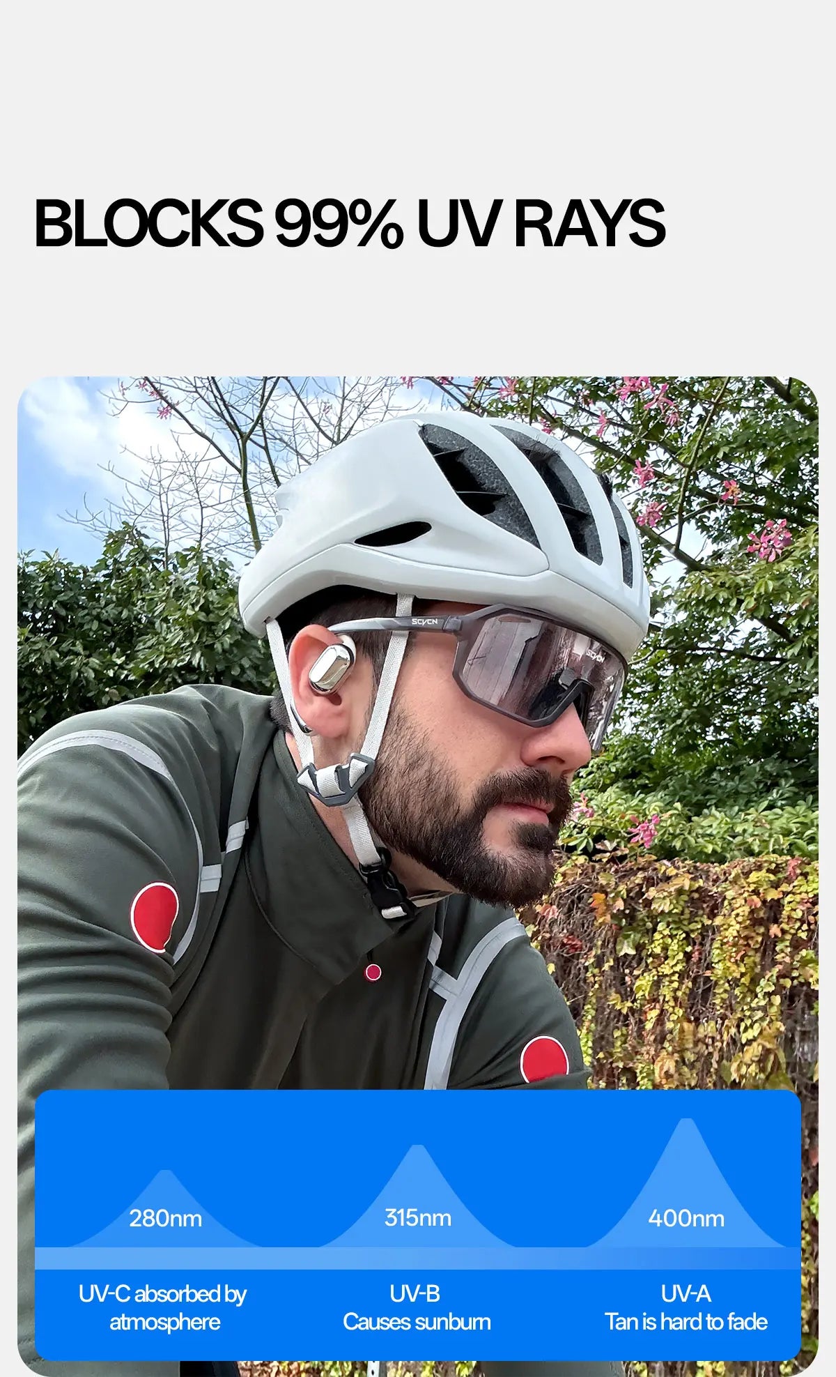 SCVCN New Riding Cycling Sunglasses Outdoor Sports Running Goggles Men's Mtb Bicycle Glasses Women Cycling Eyewear 1 Lens