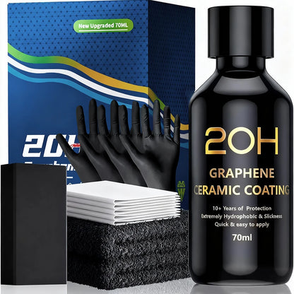 Graphene Ceramic Coating 20H/12H with Self Healing and UV Track Technology Car Detailing Professionals 10+ Years of Protection