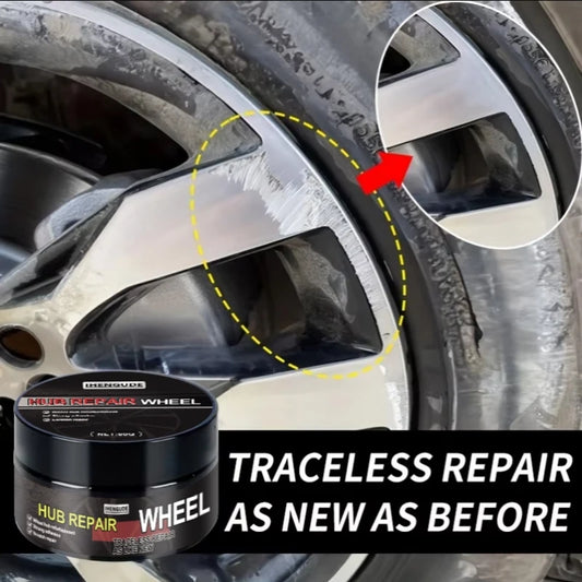 Universal Wheel Hub Repair Kit - Alloy Wheel Scratch Repair Tool, Car Scratch Repair Wax, Scratch Remover and Oxidation Cleaning Repair Paste