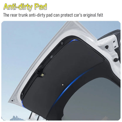 Trunk Mats for 2025 2026 Tesla Model Y Premium Juniper Rear Trunk Tailgate Mat Leather Protective Pad Anti-dirty Car Accessories