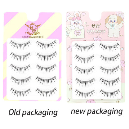 Dream Deer False Eyelashes A Type Eyelashes Upgraded Lash V-shaped 0.14mm Transparent Stem Soft Natural Eye Lashes Mink