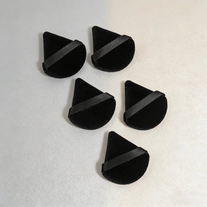 Triangle Velvet Powder Puff Black Soft Makeup Sponge for Foundation Blending Face Cosmetic Beauty Tool