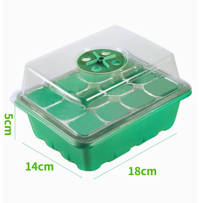 12/24/48 Holes Flower Vegetable Seedling Pots Seedling Tray Garden Pots Durable Seed Germination Plant Flower Pots Grow Box