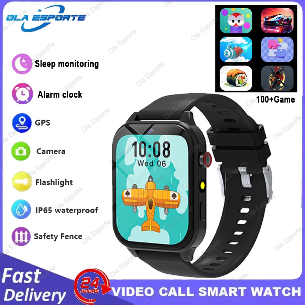 2026 New Kids Camera Smart Watch For Kids Games Sleep Monitor Flashlight Alarm Clock Boy Girl Gift Children Partner Smartwatch