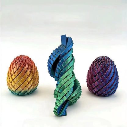 Transformable Slime Ball Creative Twist Finger Decompression New Dragon Egg Rotation Deformation Model Toy