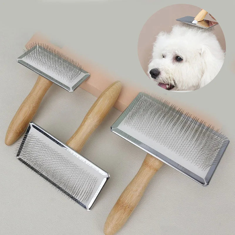 New Dog Short Hair Brush Dog Comb Solid Wood Cat Comb Pet Hair Remover Large Dog Comb Car Animal Hair Brush GSZ05