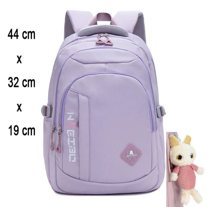 Girl School Bag Backpack Back Pack For Teenager Women Children Female Pink Schoolbag Primary High Bagpack Class Teens Child Kids