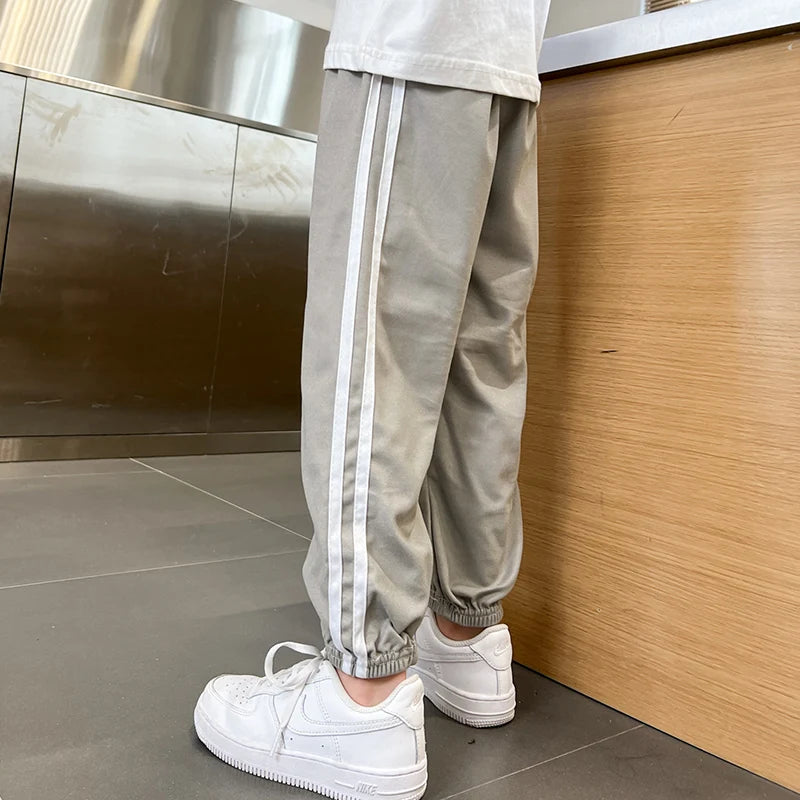 1/3 Pieces Children's Summer Solid Color Basic Sports Pants Boys Casual Joker Elastic Waist Girl Sweet and Lovely Mosquito Pants