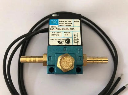 MAC 3 Port Electronic Boost Control Solenoid Valve DC12V 35A-ACA-DDBA-1BA With 6MM Tube Fittings Brass