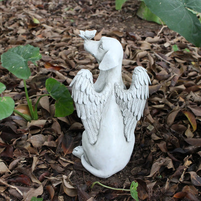 1pc Angel Dog Memorial Statue, Pet Memorial Stone For Dogs, Angel Dog Memorial Gifts, Dog Passing Away Bereavement Gifts, Pets G