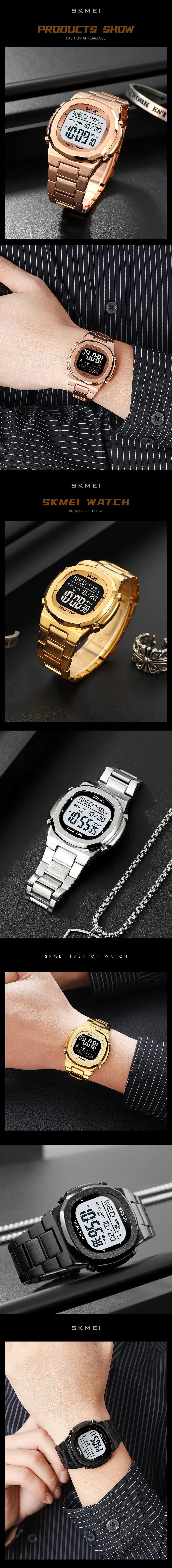 SKMEI 2004 Digital Watch for Men Luxury Electronic Sports Calendar Alarm Clock Waterproof Mens Wristwatches1816 reloj hombre