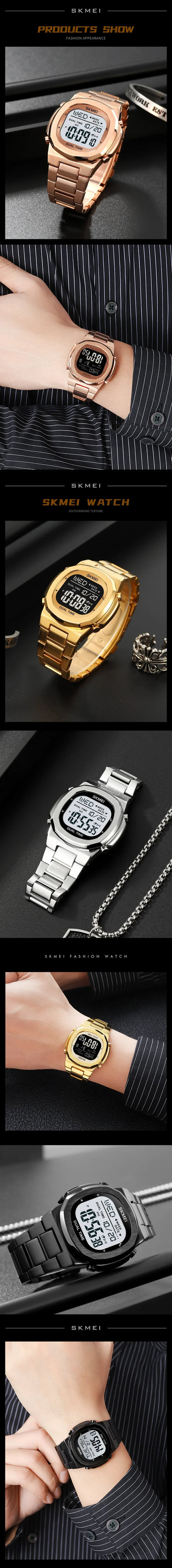 SKMEI 2004 Digital Watch for Men Luxury Electronic Sports Calendar Alarm Clock Waterproof Mens Wristwatches1816 reloj hombre