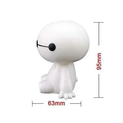 Cartoon Baymax Robot Shaking Head Figure Car Ornaments Auto Interior Decorations Big Hero Toys Ornament