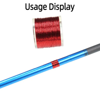 100 Yards/Spool Fishing Rod Building Metallic Thread Nylon Fibers Guide Ring Fix Line Jig Hook Tying Rod Repairing Line