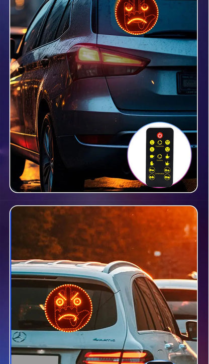 LED Hand Gesture Sign Middle Finger Sign Warning Brake Light Creative Fun Three Models Gesture Lamp Car Interior Rear Windshield