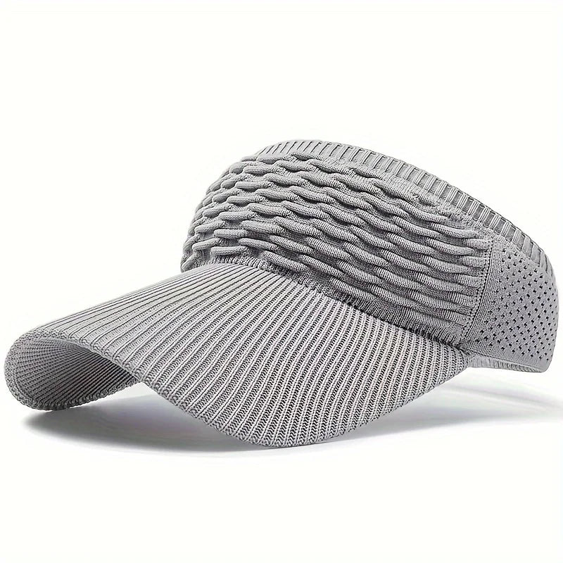 1pc Women Anti-UV Sun Hats Breathable Adjustable Empty Top Visor Caps for Tennis Golf Running Travel Beach Sport Outdoor Hat