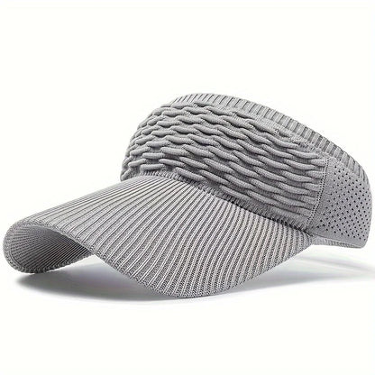1pc Women Anti-UV Sun Hats Breathable Adjustable Empty Top Visor Caps for Tennis Golf Running Travel Beach Sport Outdoor Hat