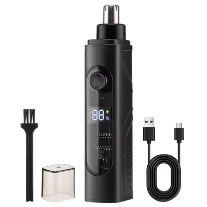 Portable Nose Ear Hair Trimmer Electric Clipper for Men Women Rechargeable Painless Hair Removal Kit
