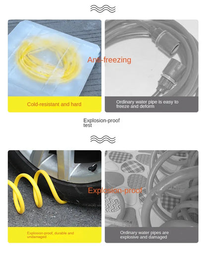 Telescopic Water Pipe with High-pressure Nozzle Car Washing Tool Set Extension Hose Water Hose for Pressure Cleaner